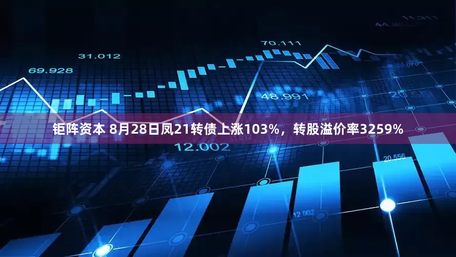 钜阵资本 8月28日凤21转债上涨103%，转股溢价率3259%